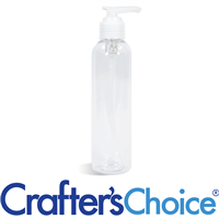 08 oz Clear Bullet w/ Natrl Ribbed Saddle Pump Set