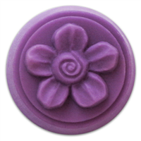 Spiral Flower Small Round Soap Mold (MW 162)