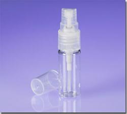 0.33 oz (10 ml) Clear Plastic Bottle, Sprayer, Cap