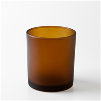 10 oz. Frosted Amber Glass Tumbler Jar
