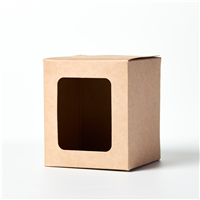 Candle Box with Window - Kraft (10 oz Tumbler)