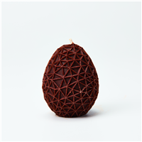 Egg shaped silicone mold with web pattern 3D