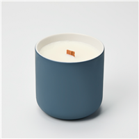 Ceramic Candle Jar 12 oz - Teal Gray – Set of 12