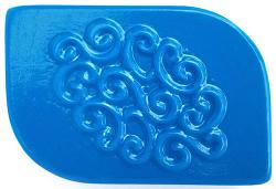 Filigree Rounded Rectangle Soap Mold: 4 Cavity