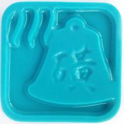 Kanji Square Bell Soap Mold: 4 Cavity