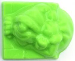Santa w/Bag Soap Mold: 4 Cavity