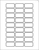 1.875 x .937" White Waterproof INKJET Label (fits 