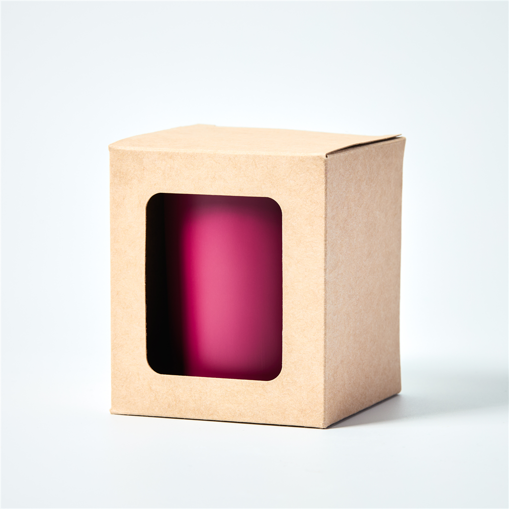 Candle Box with Window - Kraft (10 oz Tumbler)