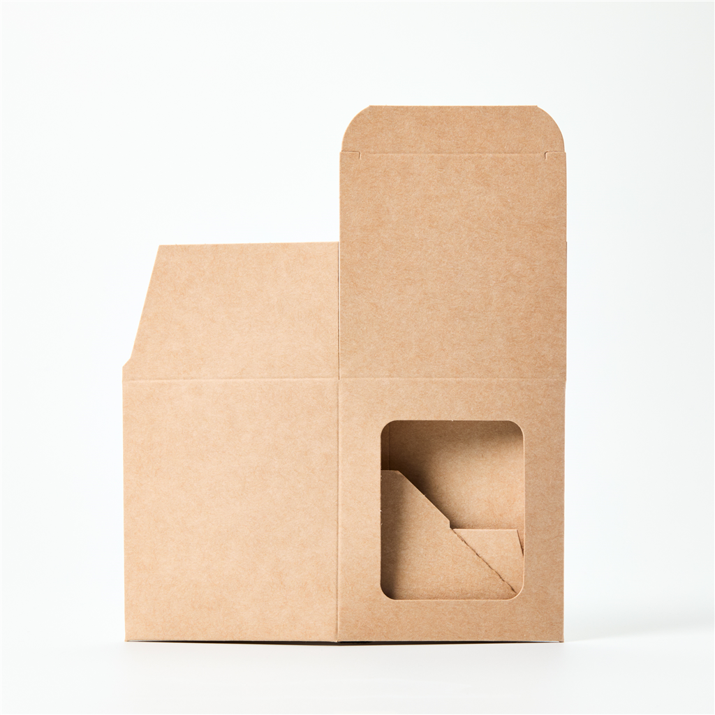 Candle Box with Window - Kraft (10 oz Tumbler)