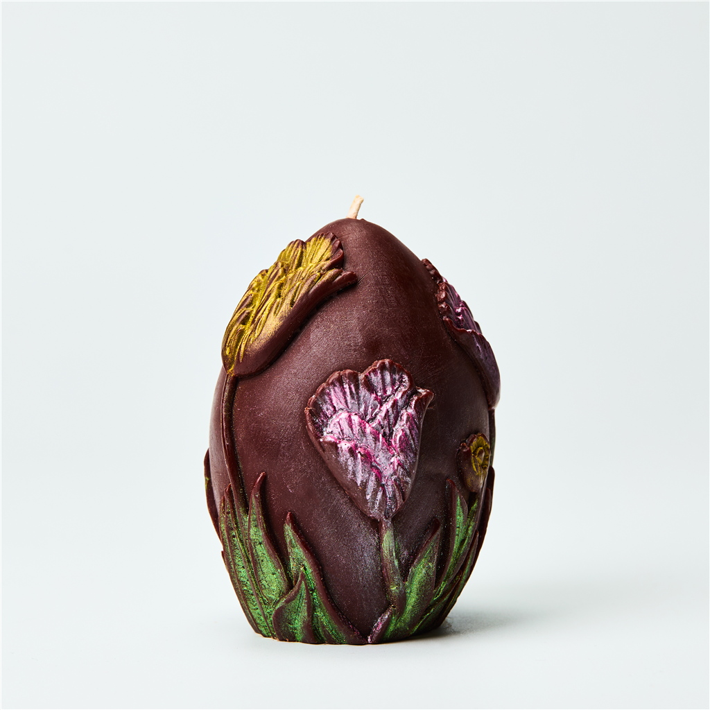 Tulips on Egg Shape Silicone Mold - 3D 