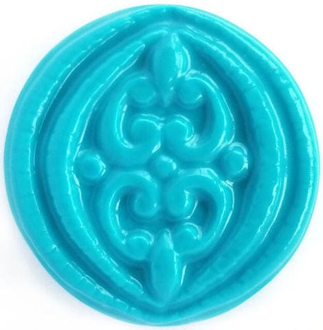 Filigree Circle Soap Mold: 4 Cavity