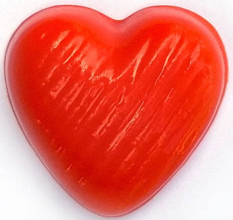 Heart Embeds Soap Mold: 16 Cavity