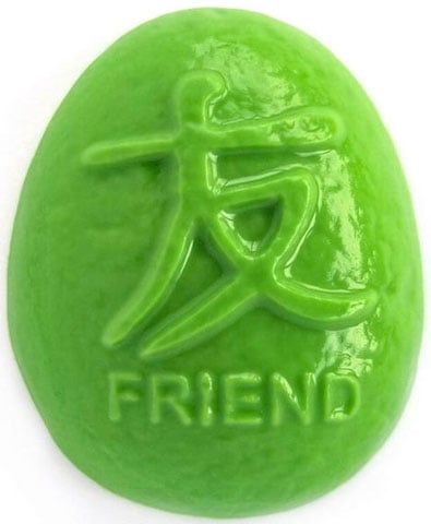 Kanji "Friend" Soap Mold: 4 Cavity