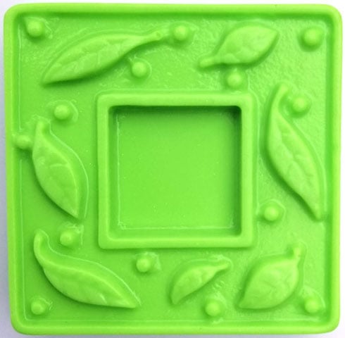 Leaf Frame Soap Mold: 4 Cavity