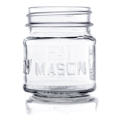8 oz Square Mason Jar 2-Pack Shipping Box