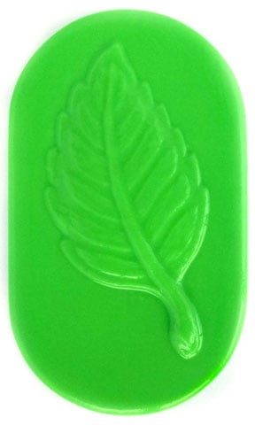 Oval Leaf Soap Mold: 4 Cavity