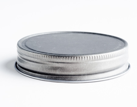 Pewter Lid - 70-450 Continuous Thread