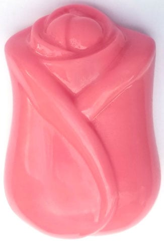 Rose Bud Soap Mold: 4 Cavity