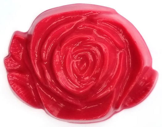 Rose in Bloom Soap Mold: 5 Cavity