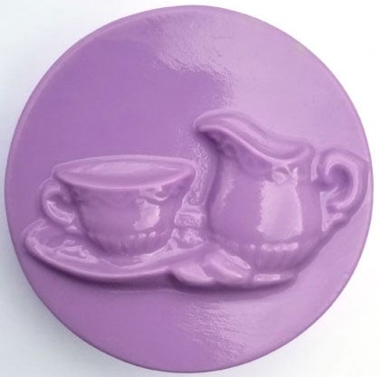 Tea Time Soap Mold: 4 Cavity