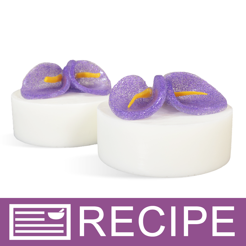 Purple Calla Lily Soap Cakes Recipe
