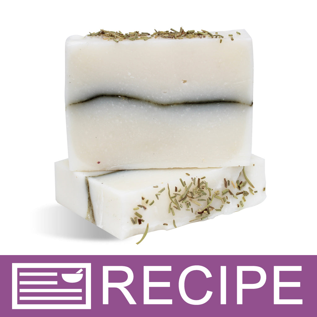 Rosemary Mint Pencil Line CP Soap Recipe
