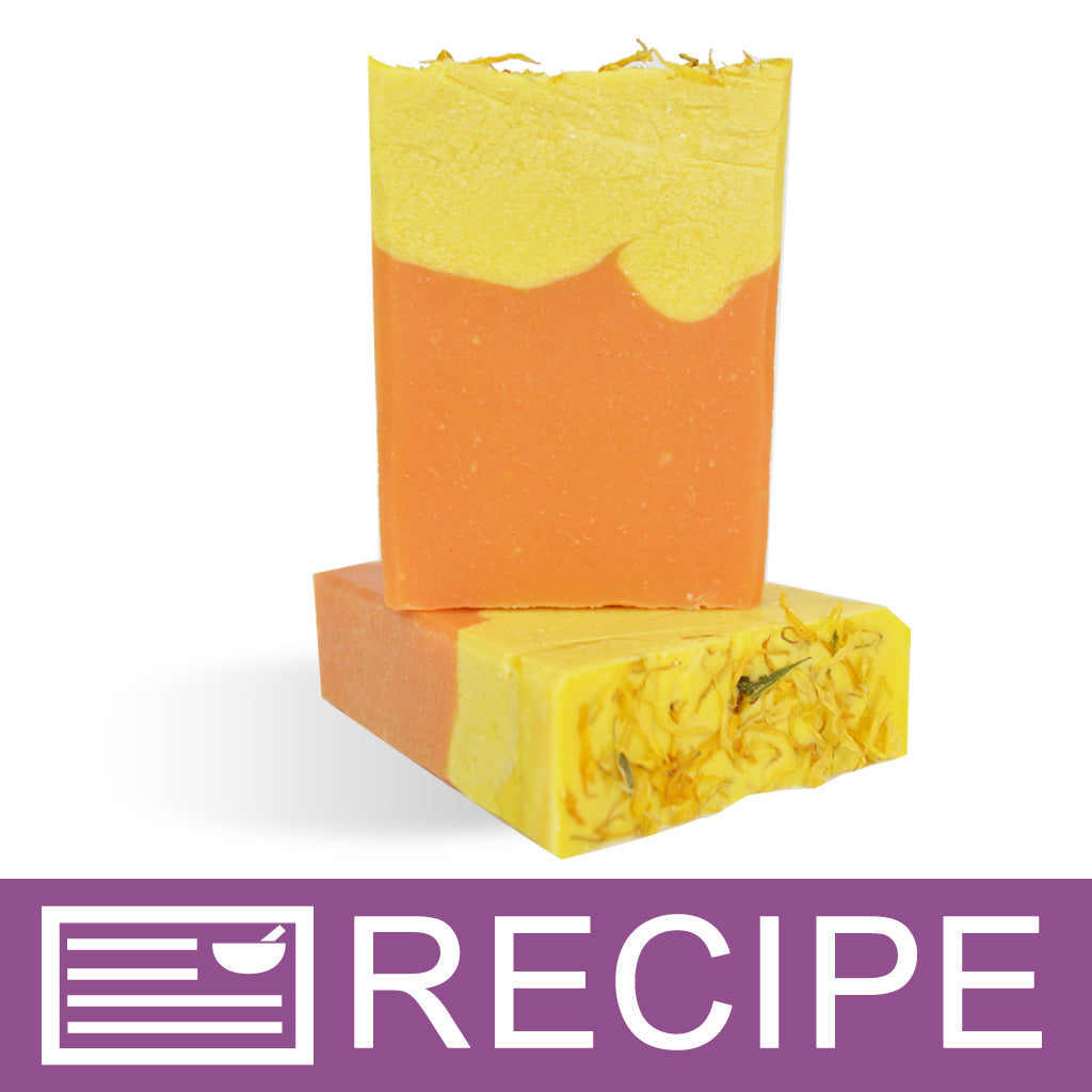 Tangerine with Carrot Puree CP Soap Loaf Recipe