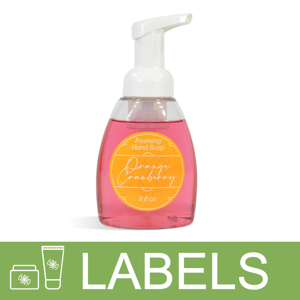 Orange Cranberry Foaming Hand Soap Label