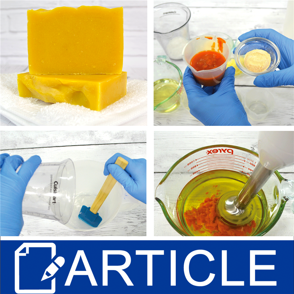 Pureed Foods Into Cold Process Soap