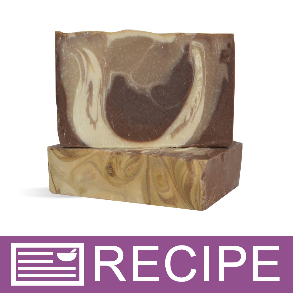 Vanilla Bean with Cocoa Swirl CP Soap  Recipe