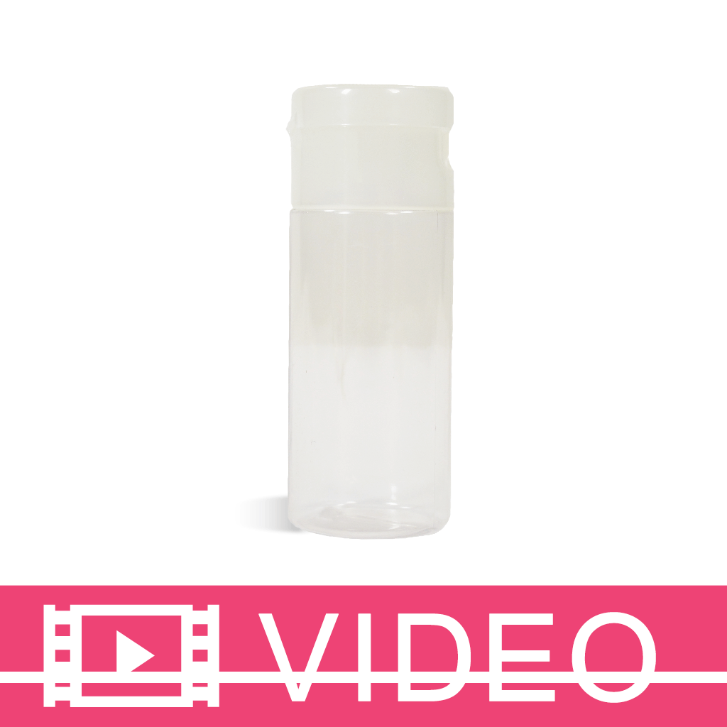 1 oz Clear Cylinder & Natural Flip Top (Surplus)