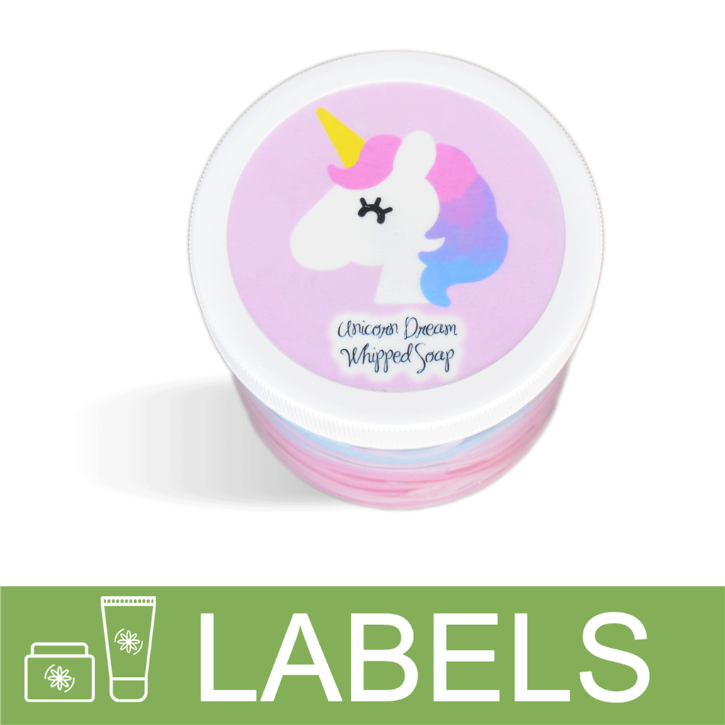 Unicorn Dreams Whipped Soap Label