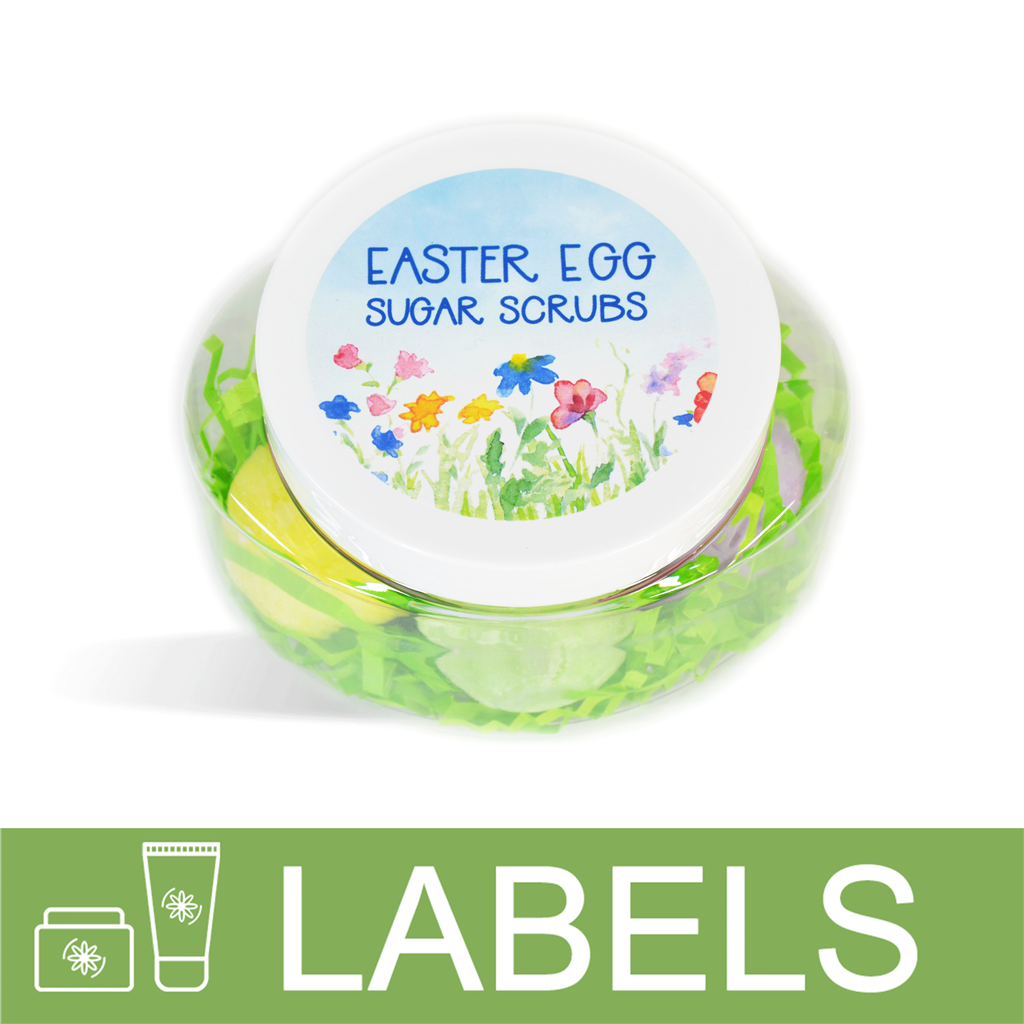 Easter Egg Sugar Scrubs Label