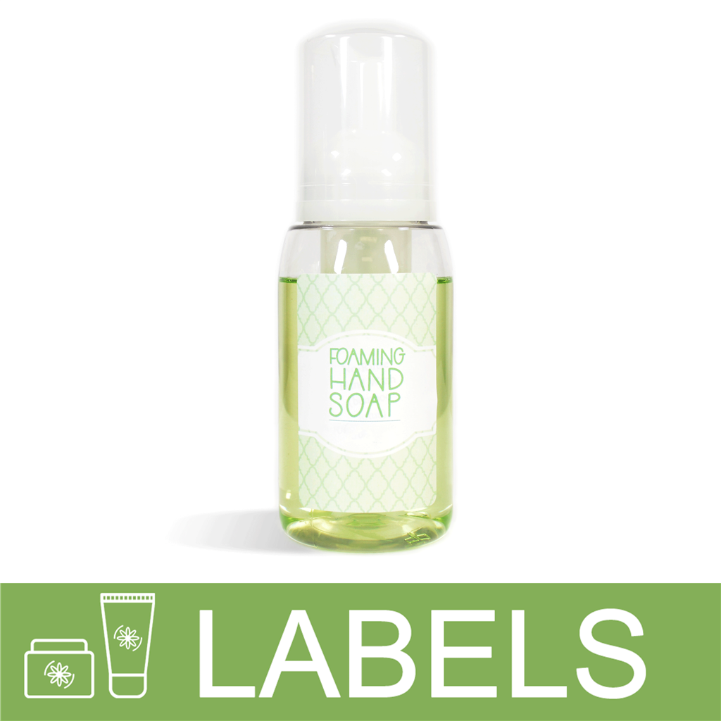 Light Green Foaming Hand Soap Label