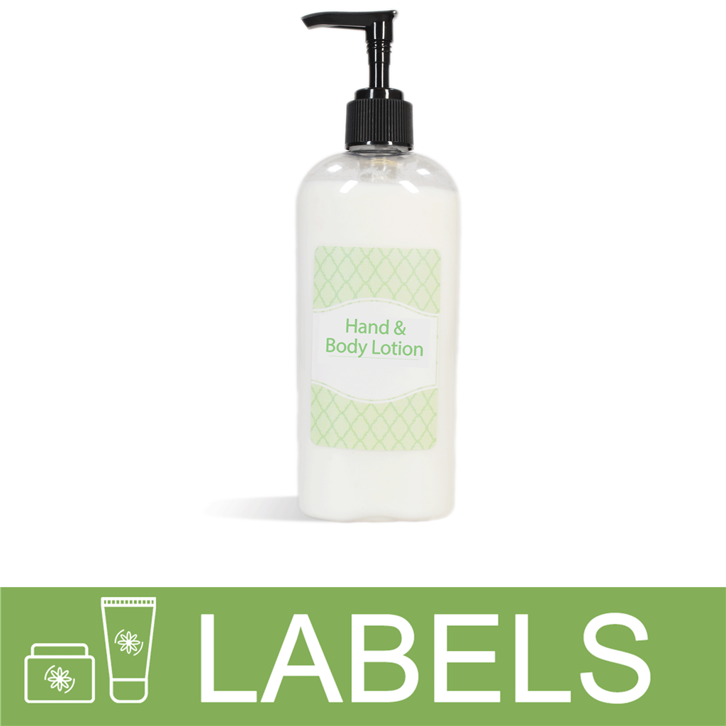 Light Green Hand And Body Lotion Label