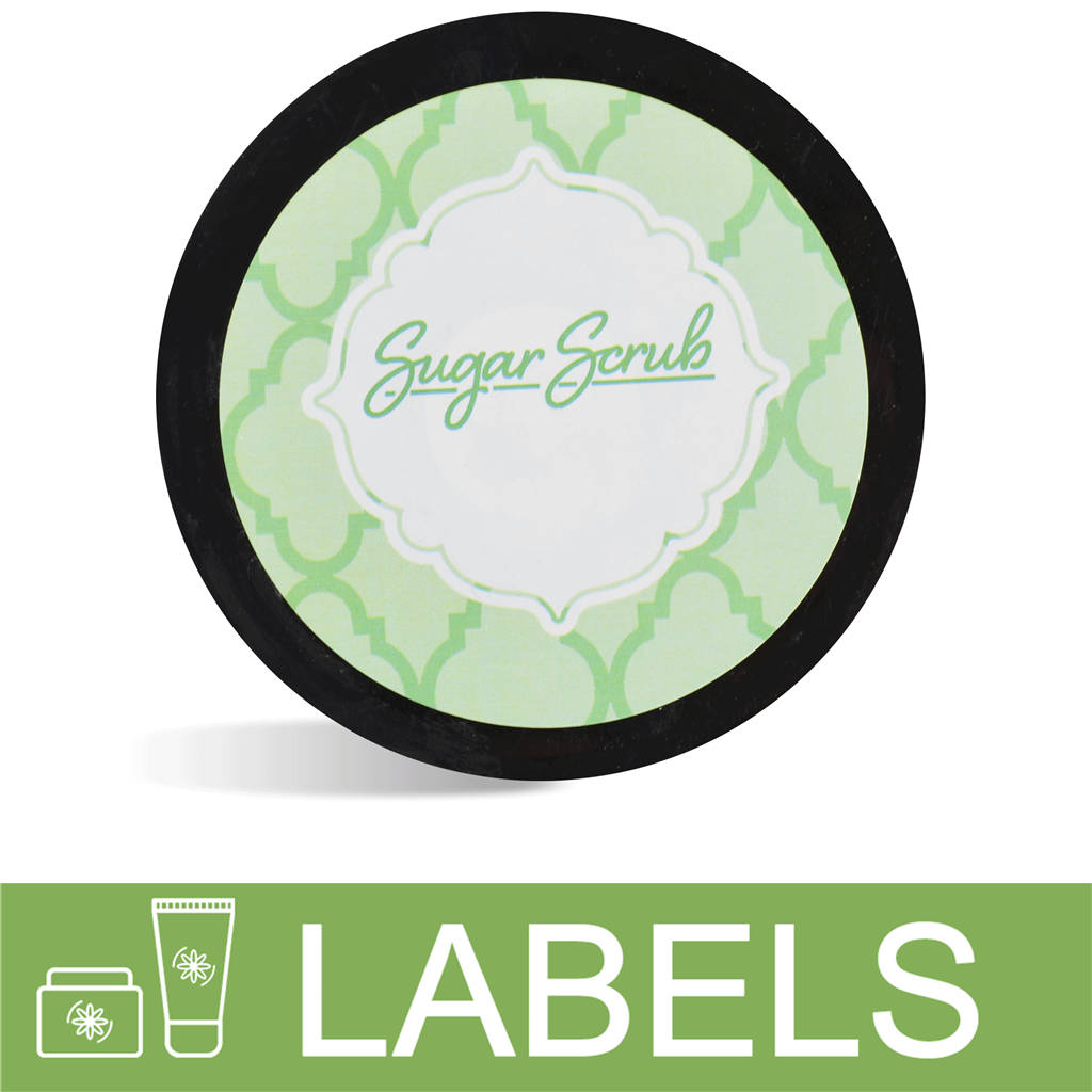 Light Green Sugar Scrub Label