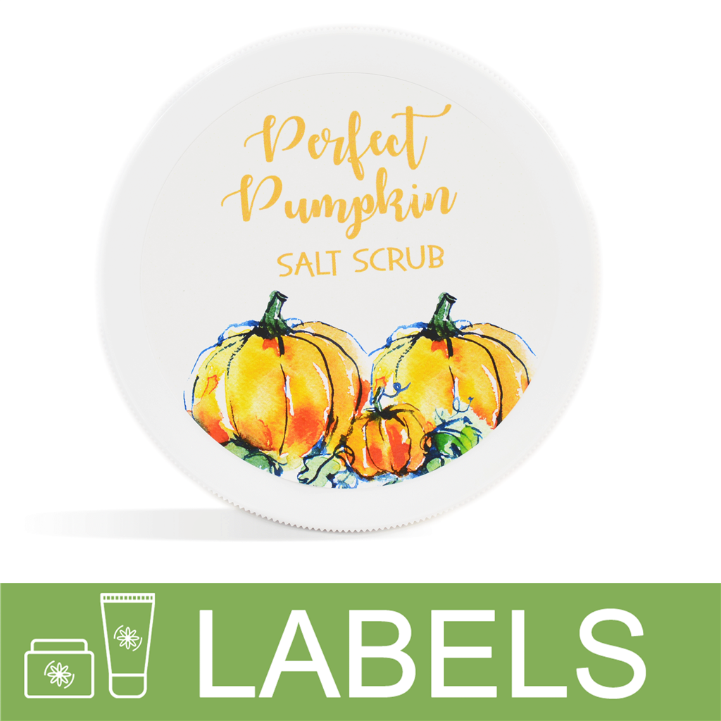 Perfect Pumpkin Salt Scrub Label