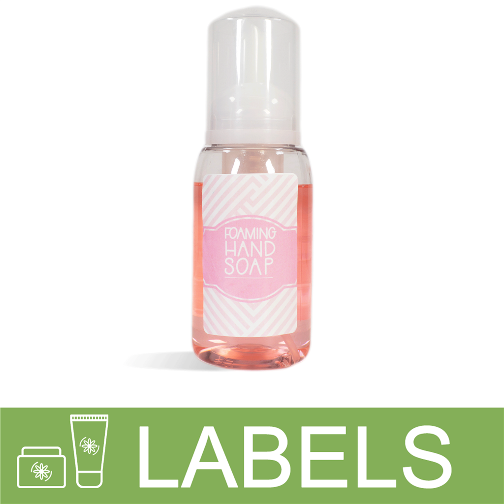 Pink Foaming Hand Soap Label
