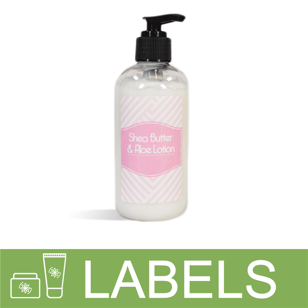 Pink Shea And Aloe Lotion Label