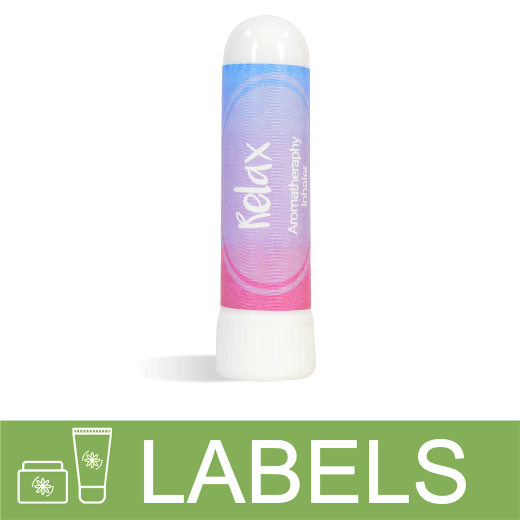 Relax Aromatherapy Inhaler Label