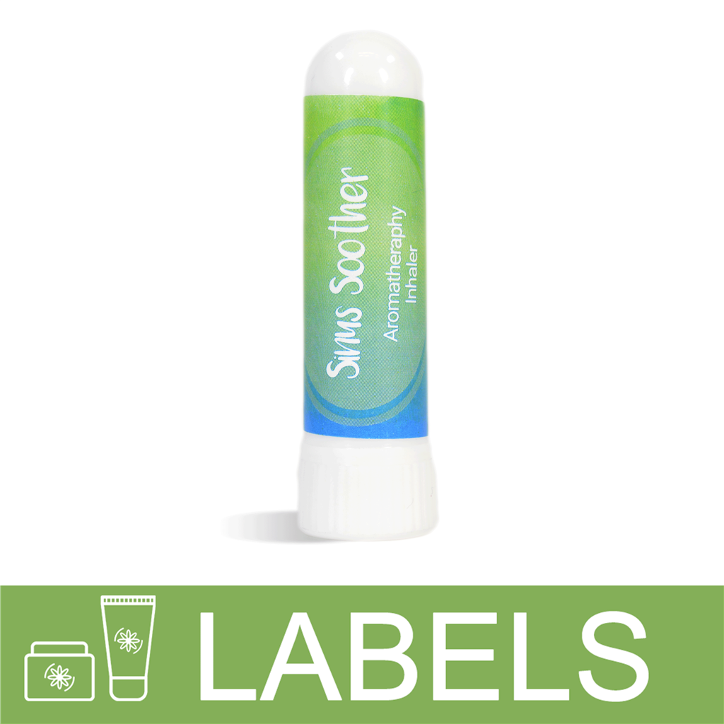 Sinus Soother Aromatherapy Inhaler Label