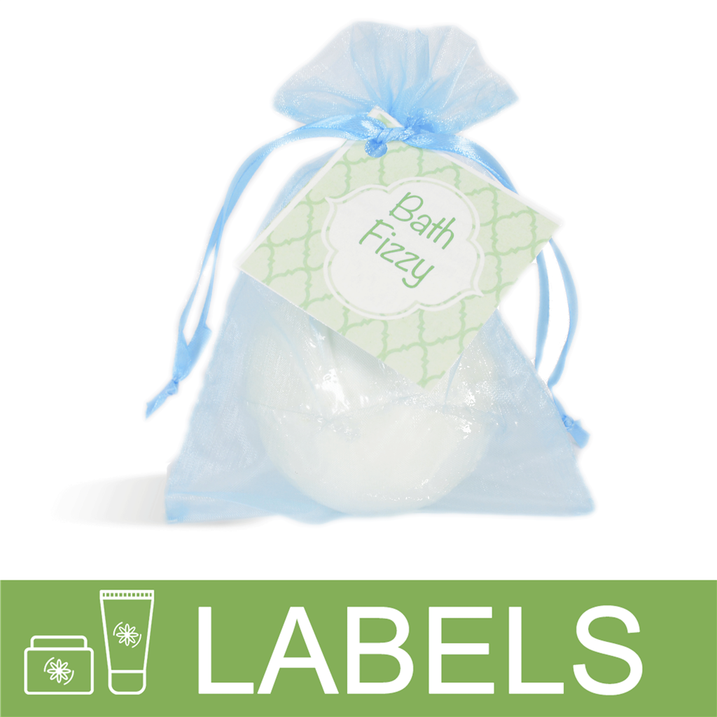 Green Bath Fizzy Label