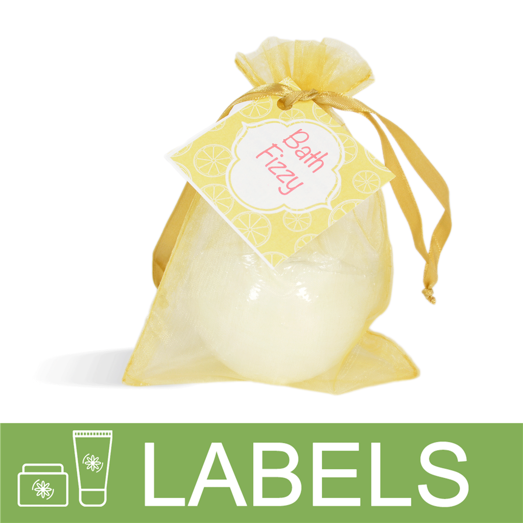 Lemon Bath Fizzy Label
