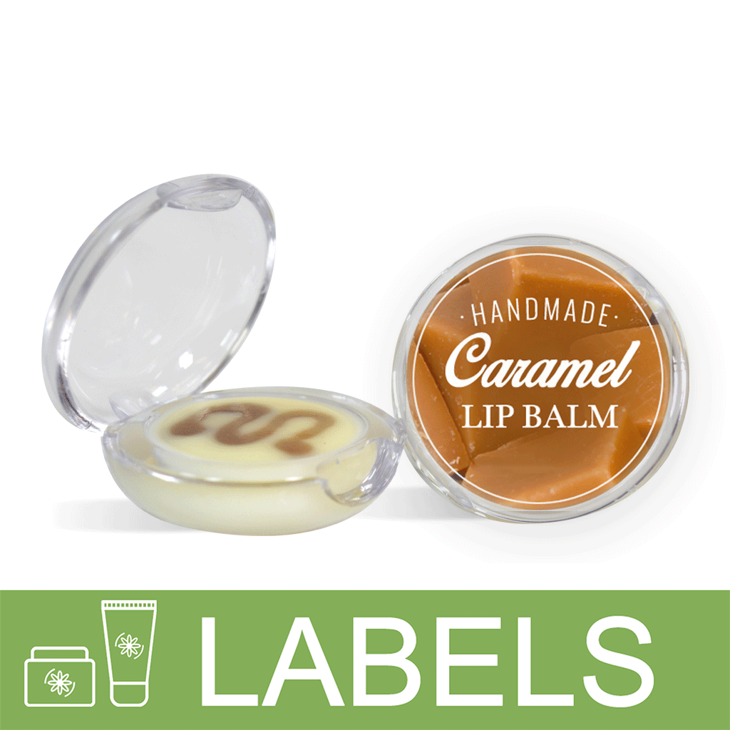 Creamy Caramel Lip Balm Label