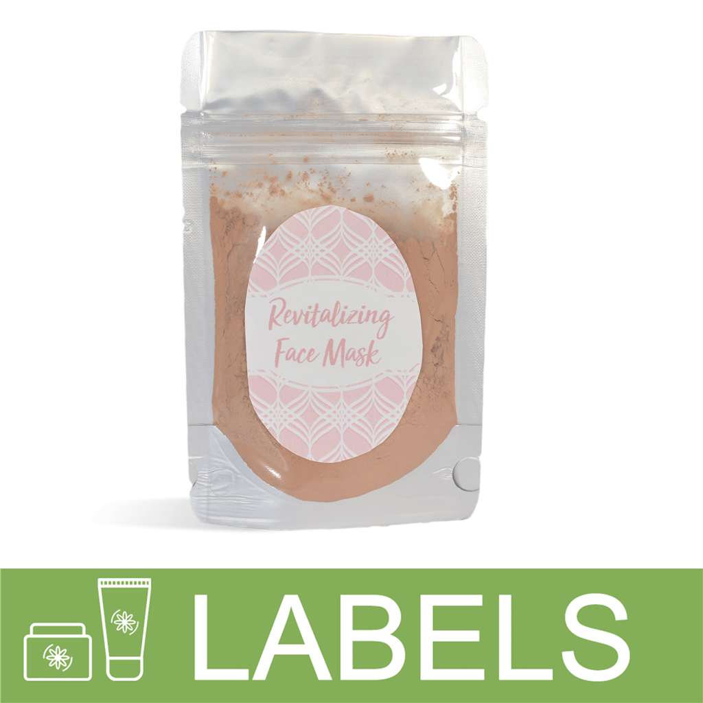 Revitalizing Face Mask Label