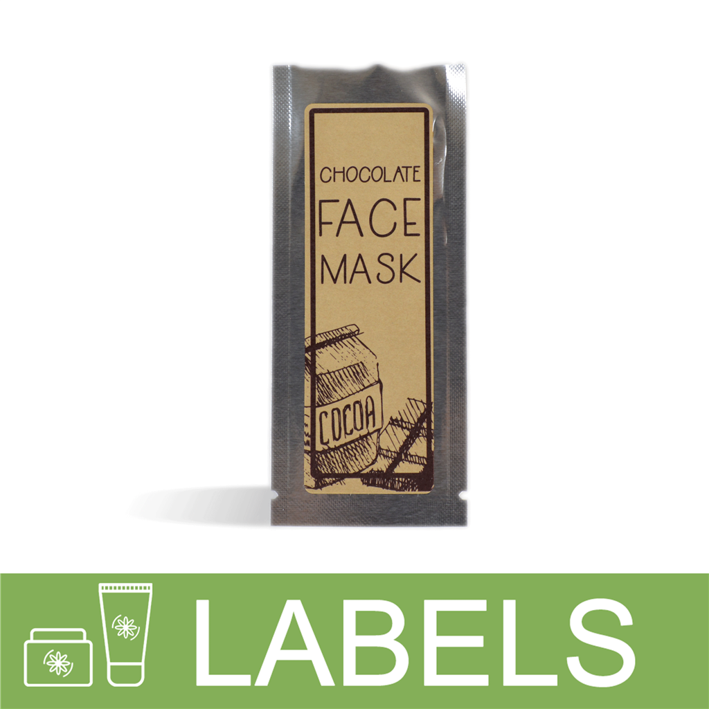 Chocolate Face Mask Label