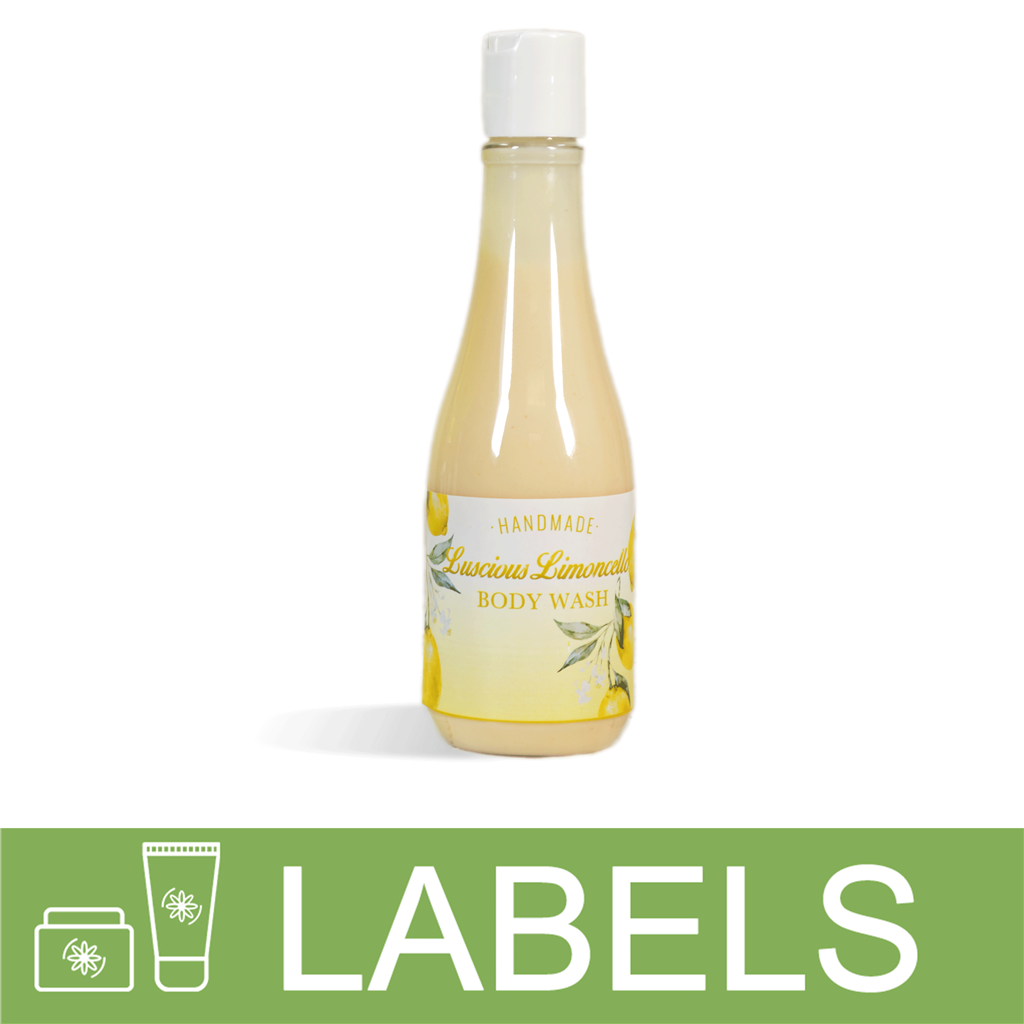 Luscious Limoncello Body Wash Label