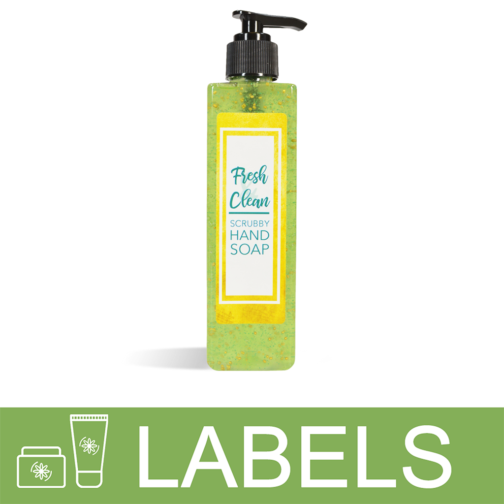 Fresh And Clean Scrubby Hand Soap Label