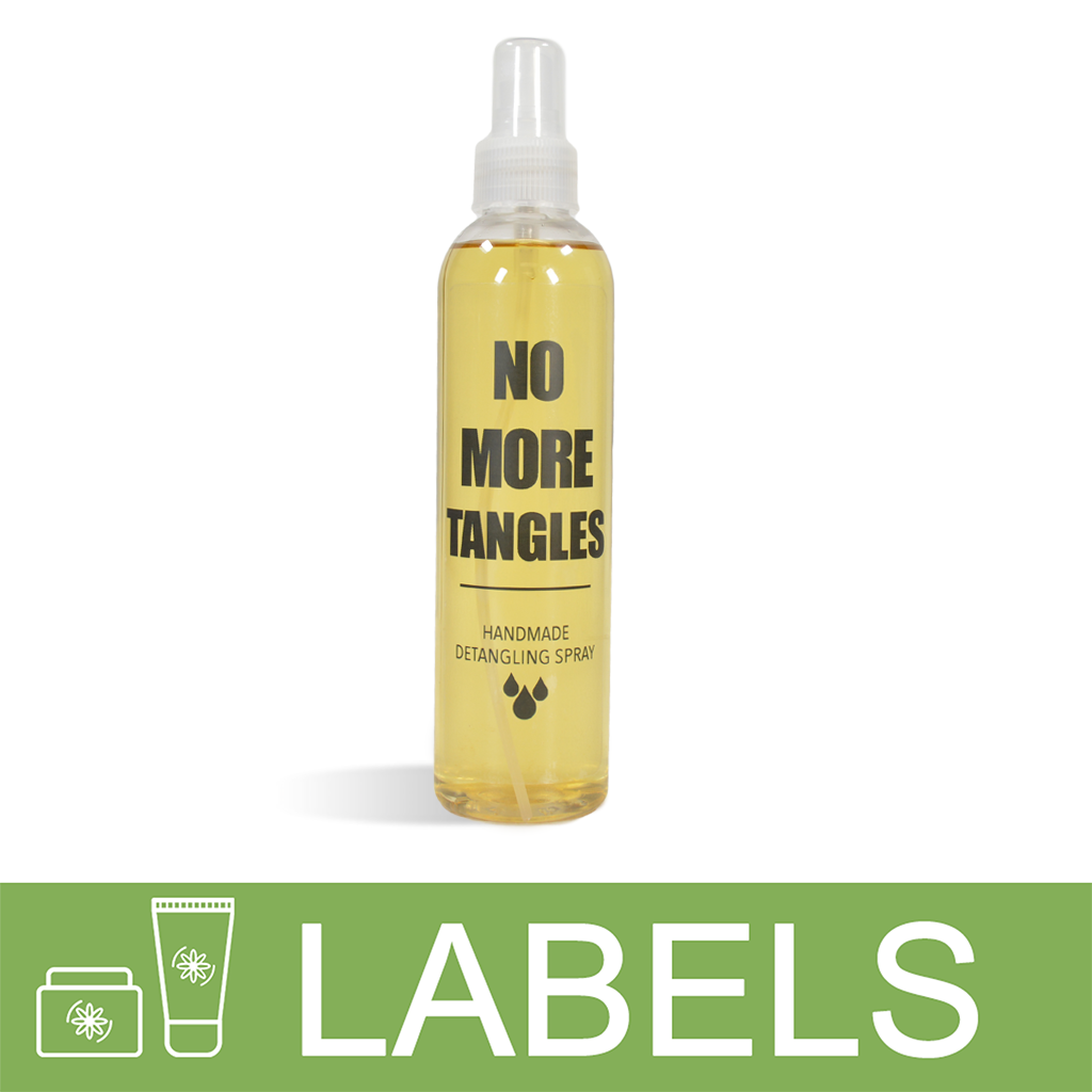 Hair Detangling Spray Label