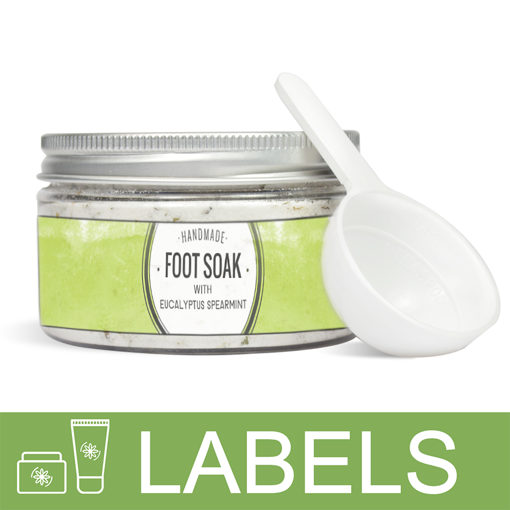 Eucalyptus Spearmint Foot Soak Label